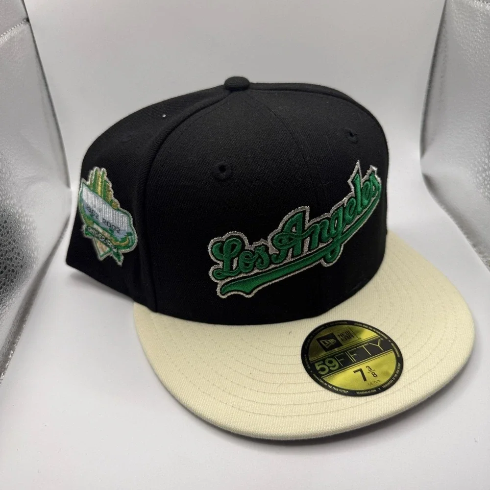 New Era 59Fifty‎ Los Angeles Dodgers Anniversary Cap Black Green Cream 7 3/8